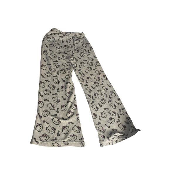 Y2K Hello Kitty Candy Cane Print Cozy Pajama Pants Forever 21 Size S - Picture 3 of 5